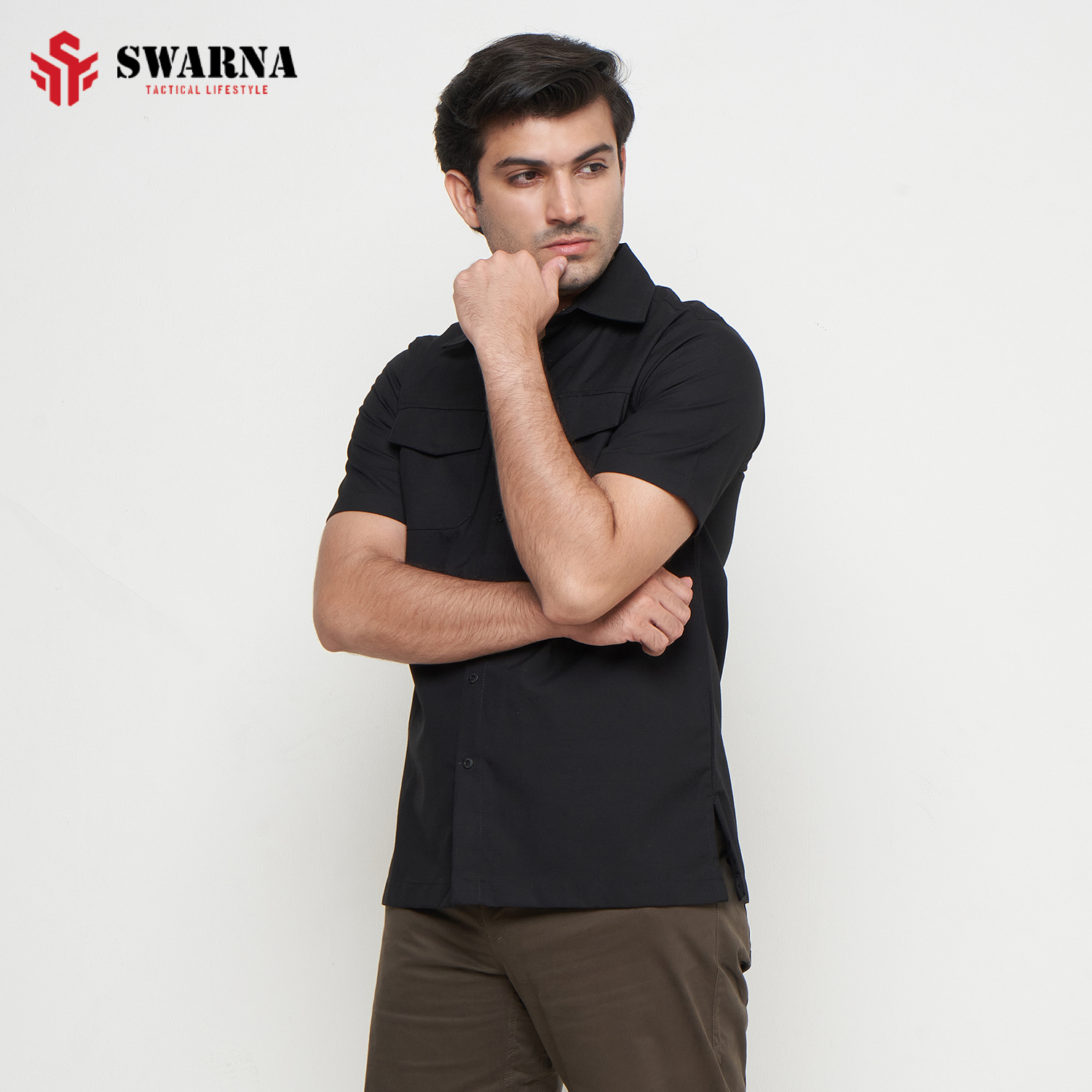 VANQUISH SHIRT SHORT BLACK XL